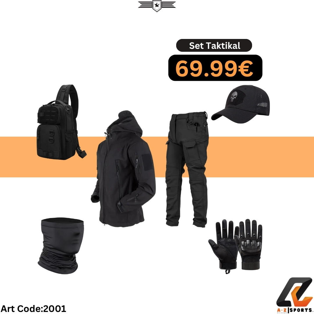 Jakne + Pantallona të Zeza + Shall + Doreza + Çantë – A | Z Sports. (3)
