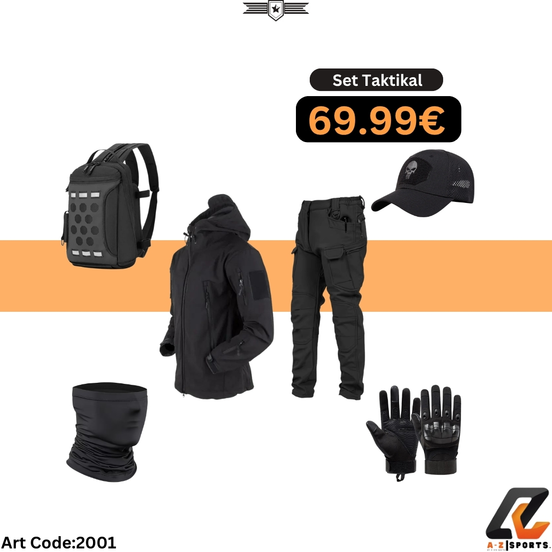 Jakne + Pantallona të Zeza + Shall + Doreza + Çantë – A | Z Sports. (4)