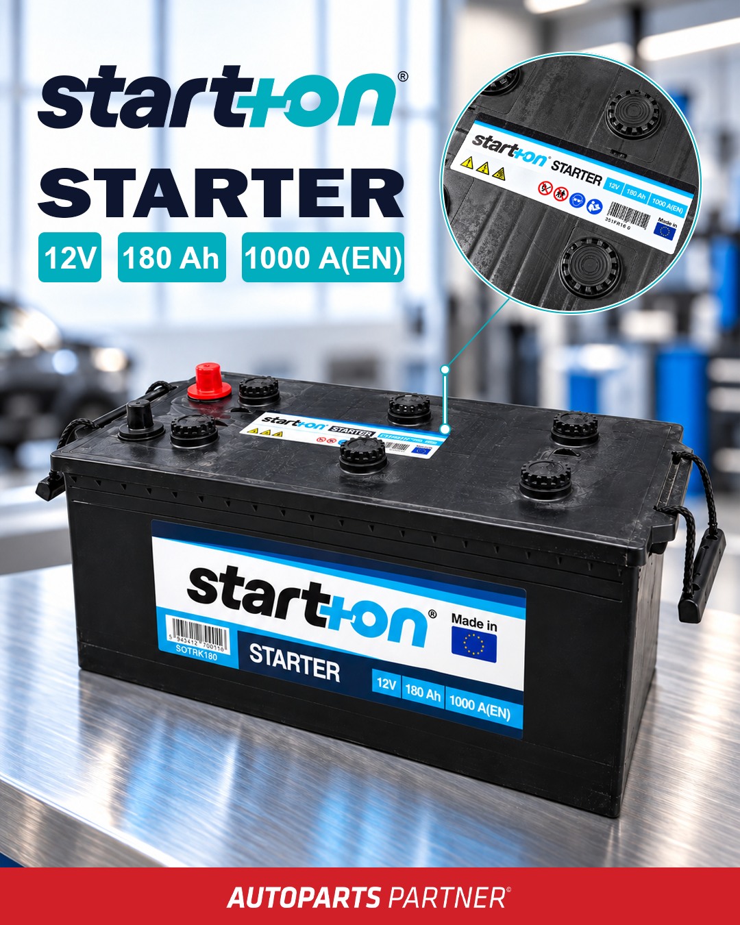 START+ON – Batteries for Cars and Heavy-Duty Vehicles!