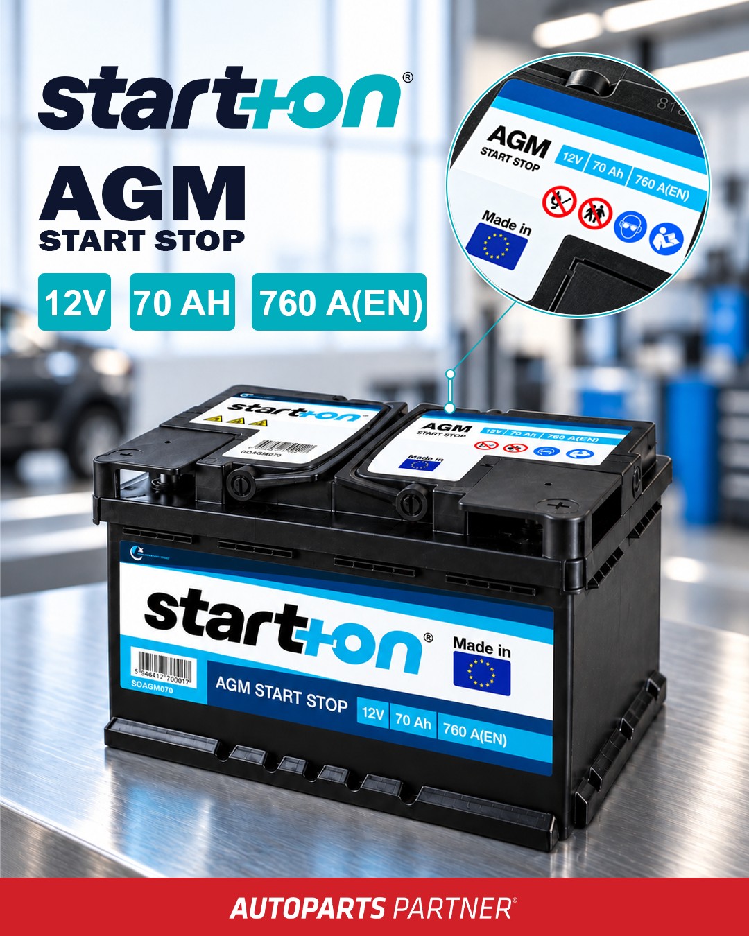 START+ON – Batteries for Cars and Heavy-Duty Vehicles!