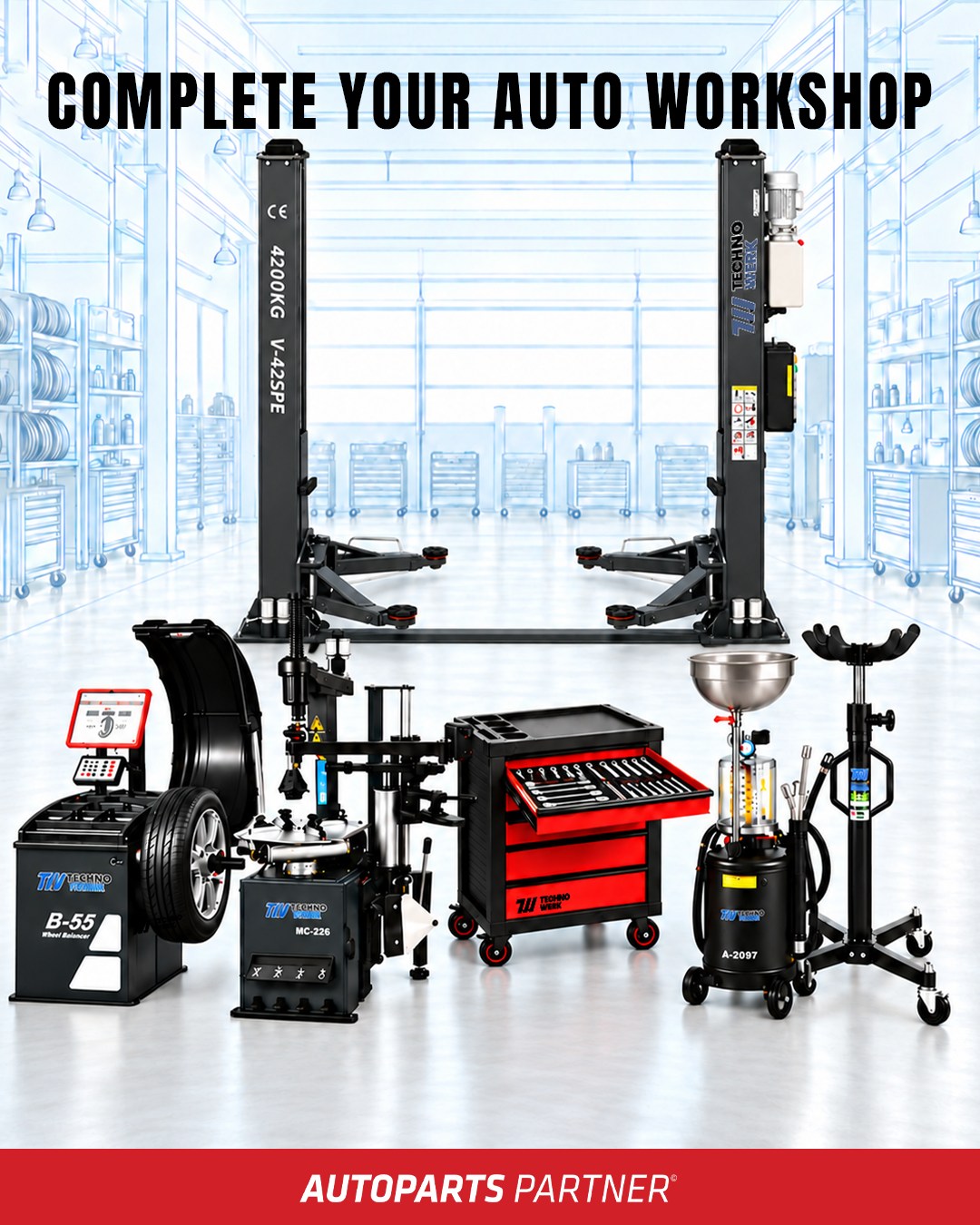 Complete your auto workshop.