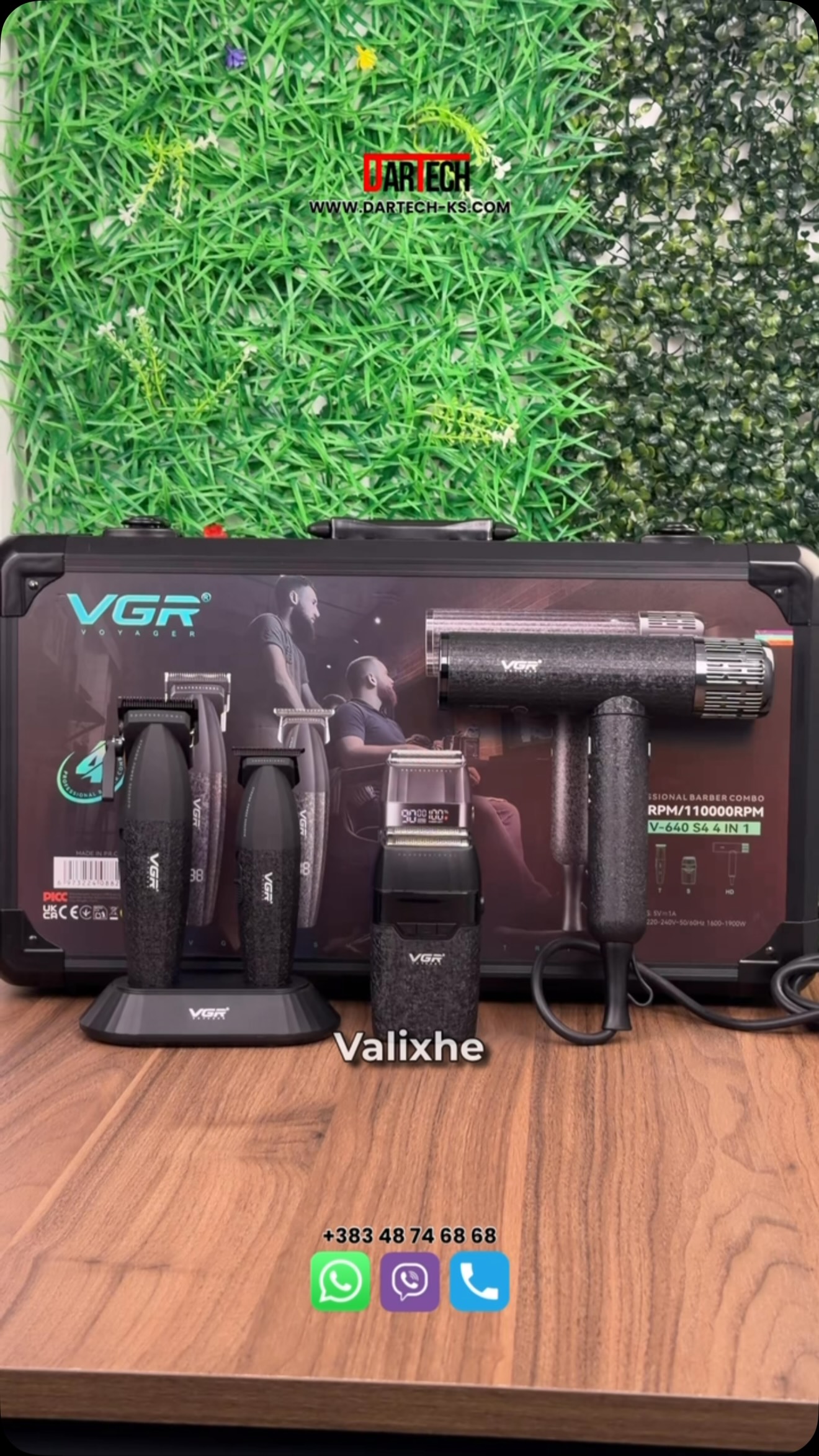 Set profesional për berberë VGR V-640 S4 me valixhe!