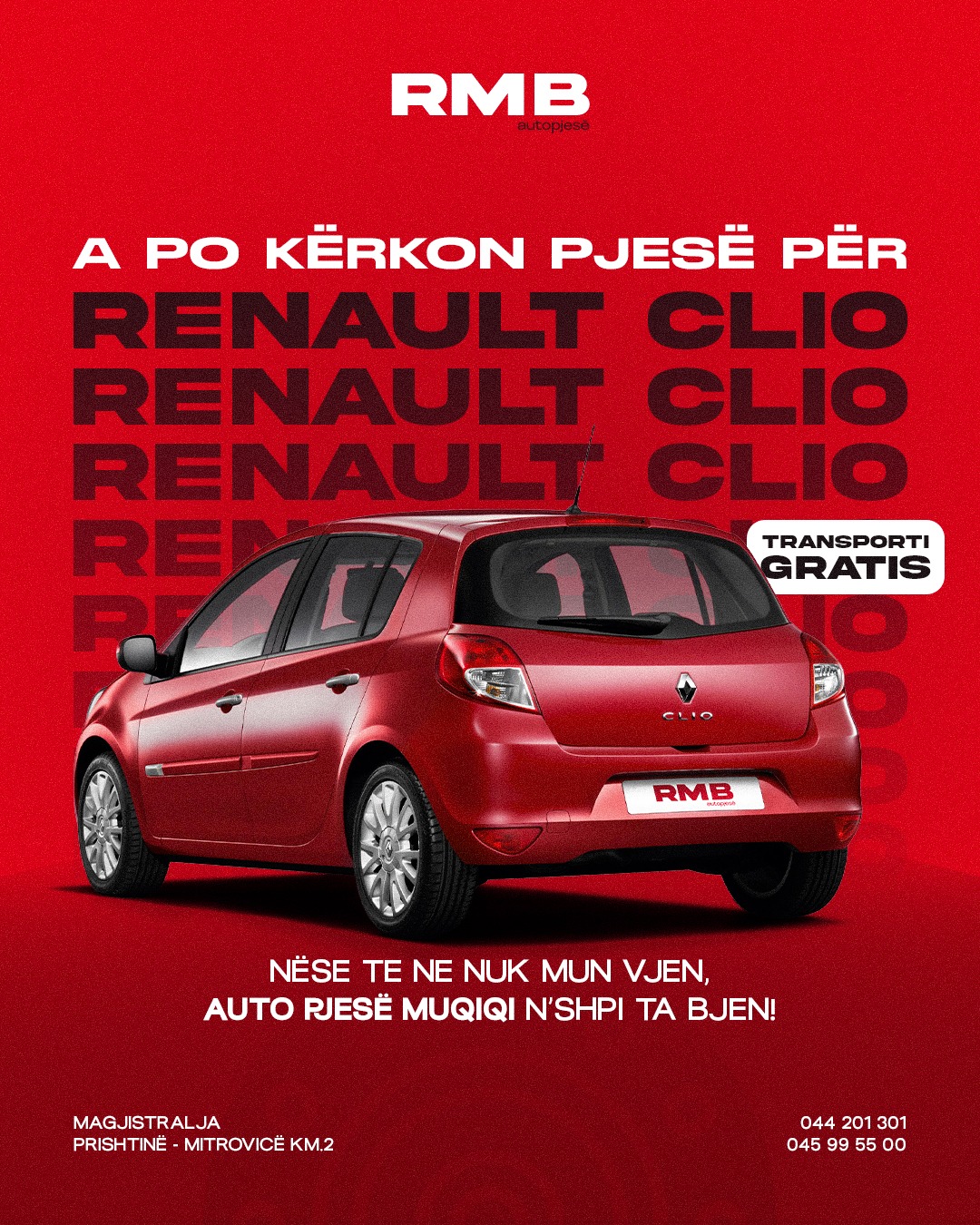A po kërkon pjesë për Renault Clio?