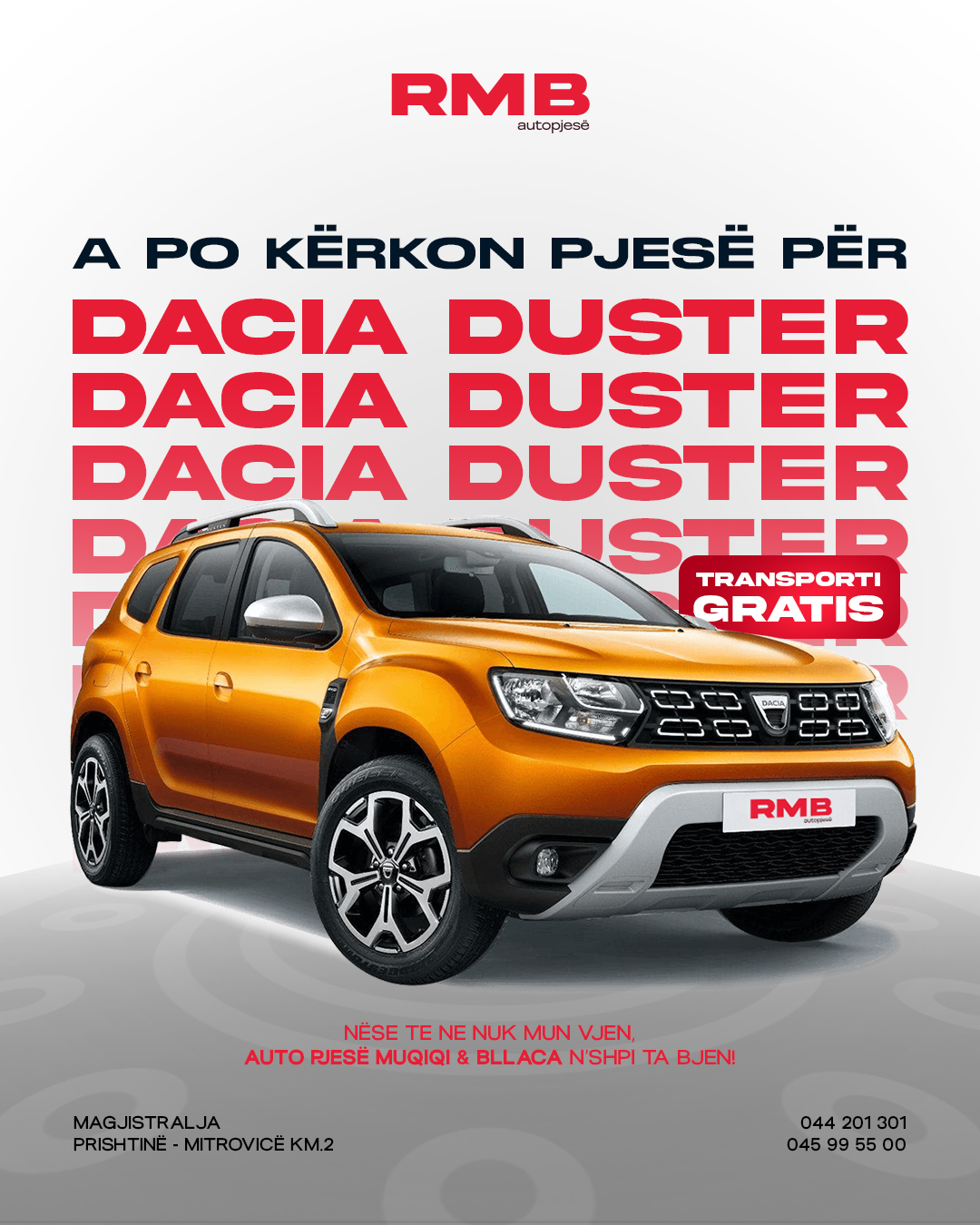 A po kërkon pjesë për Dacia Duster?