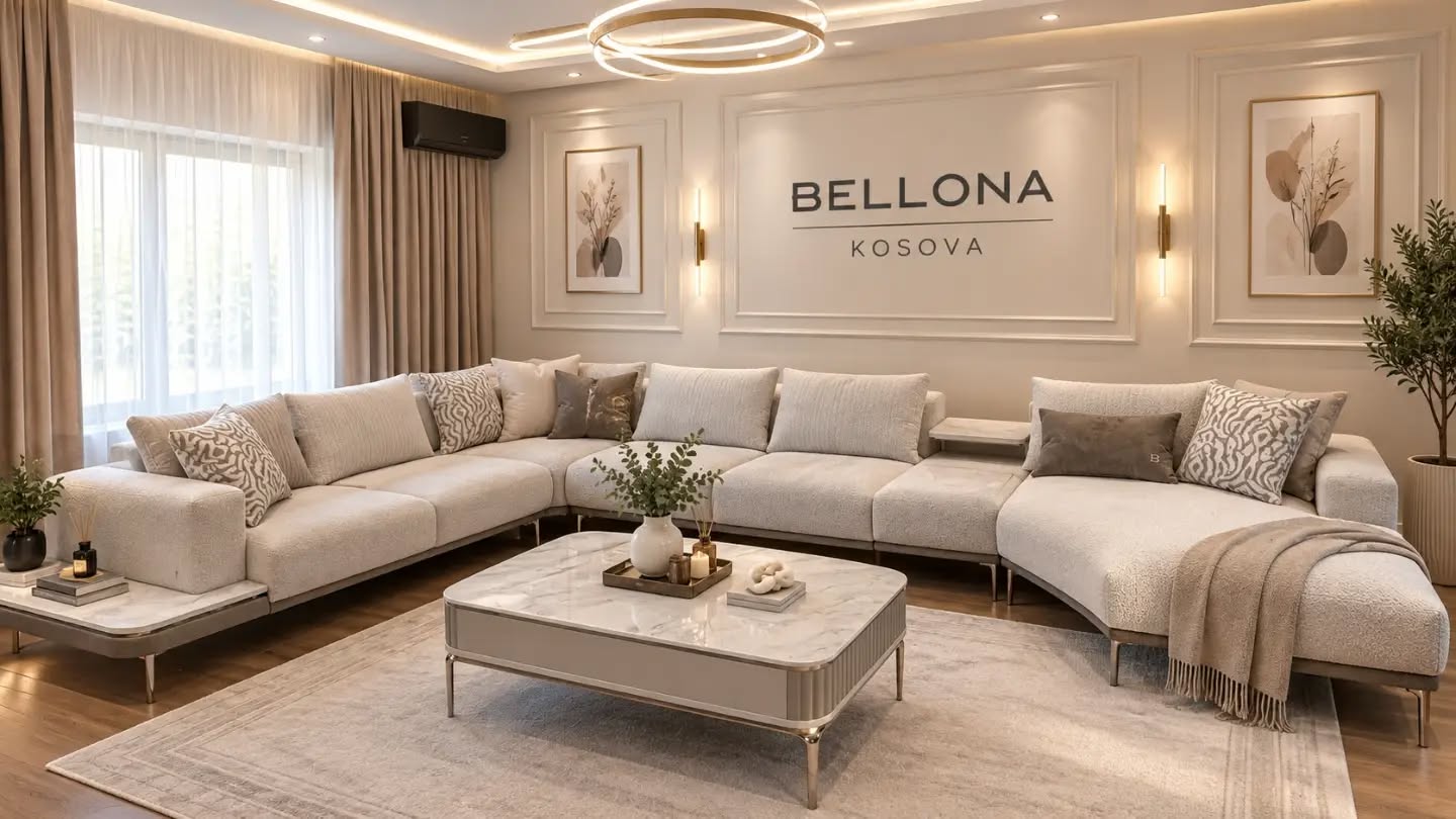 Seti i divaneve këndore Estella i shton një prekje të