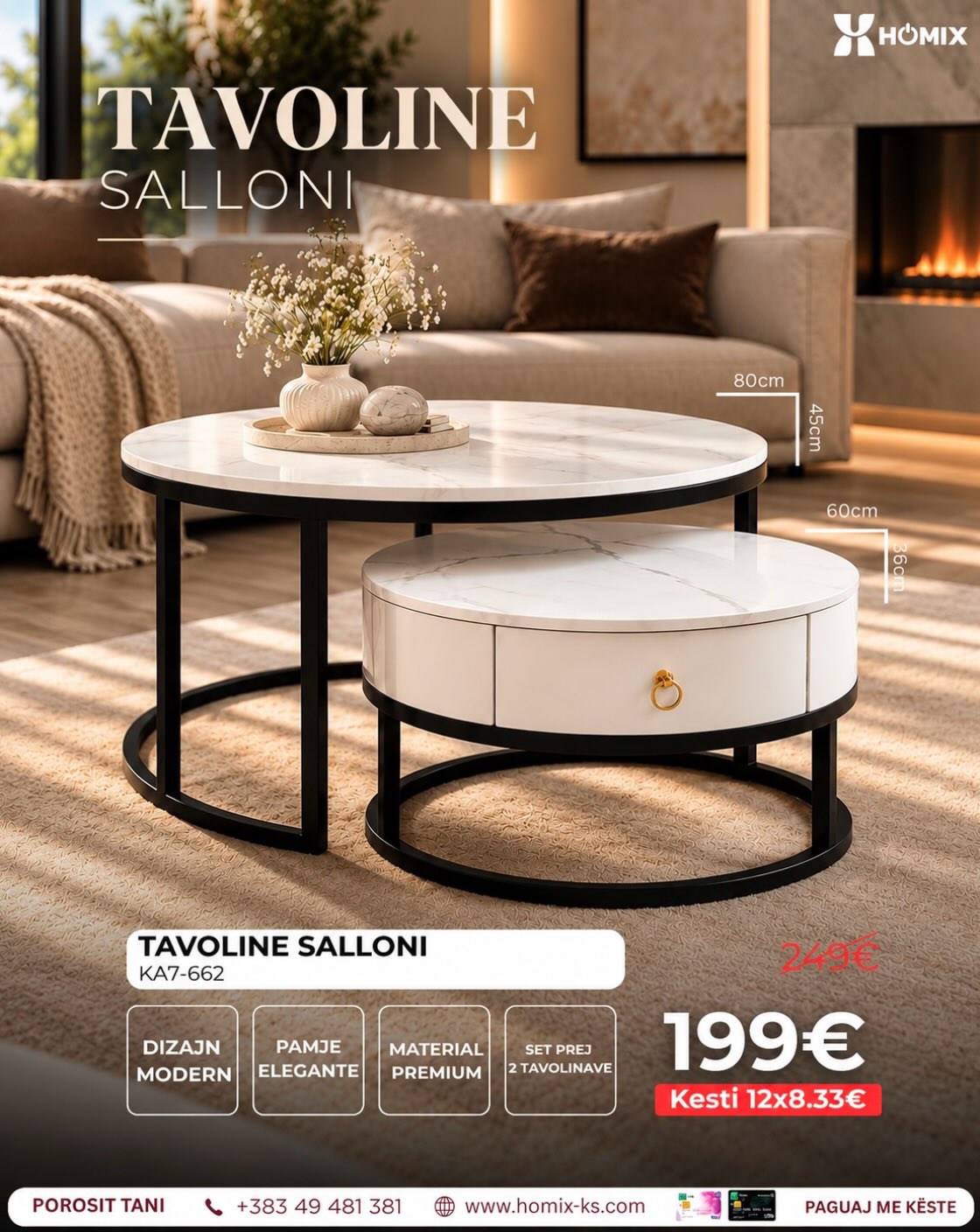 Elegancë në çdo detaj të sallonit!