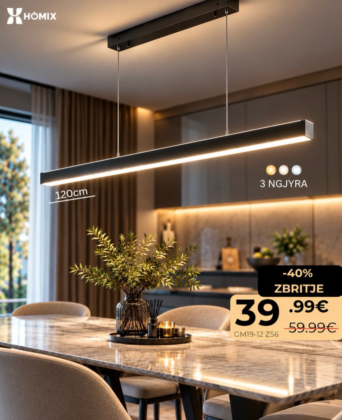 Stil modern, ndriçim perfekt!