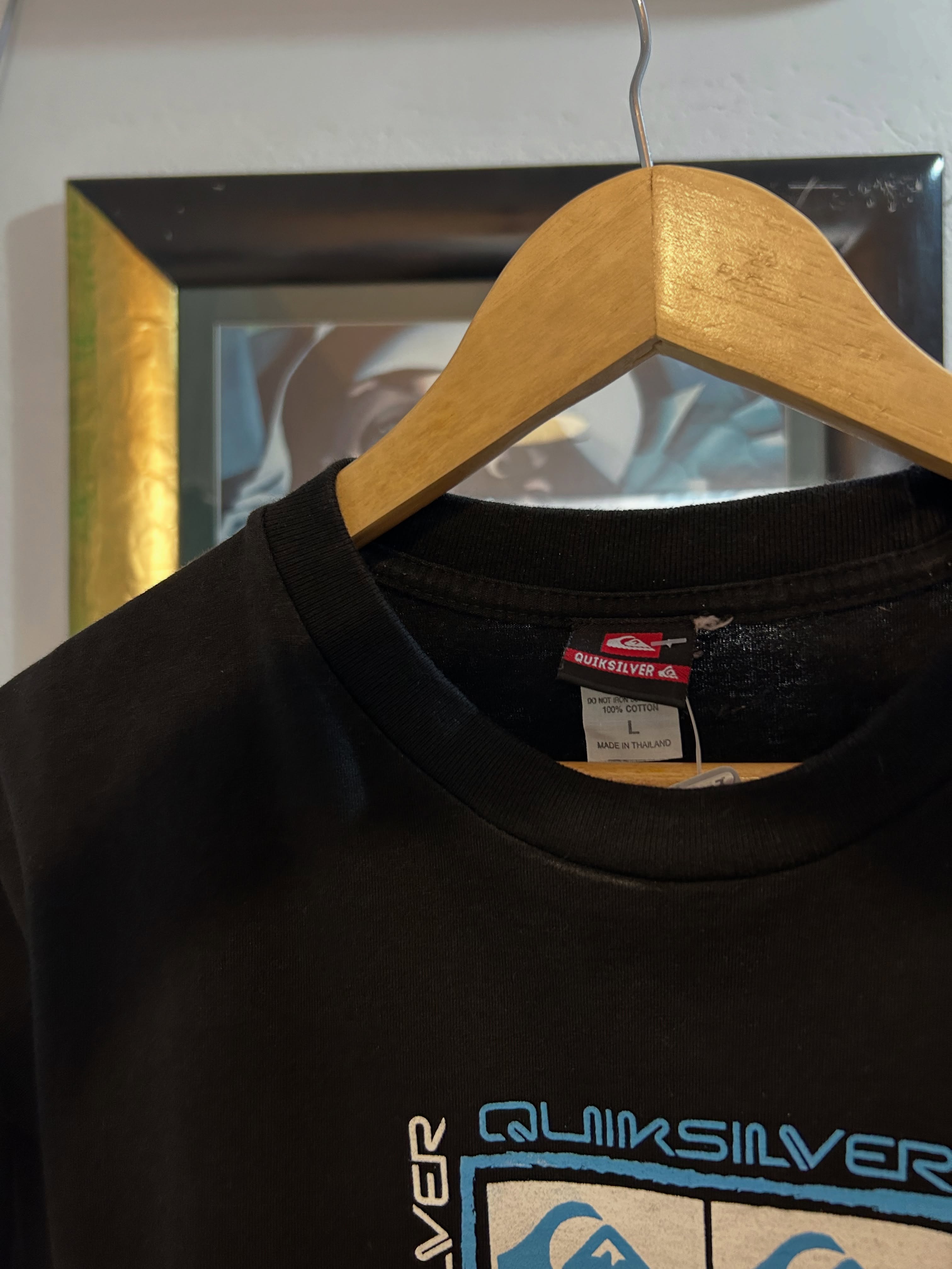 Bluzë vintage Quiksilver e zezë L – 1998 VINTAGE STORE (3)
