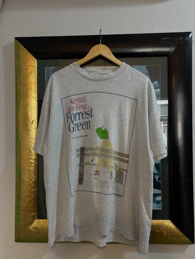 Bluzë vintage gri Kermit Forrest Green XL