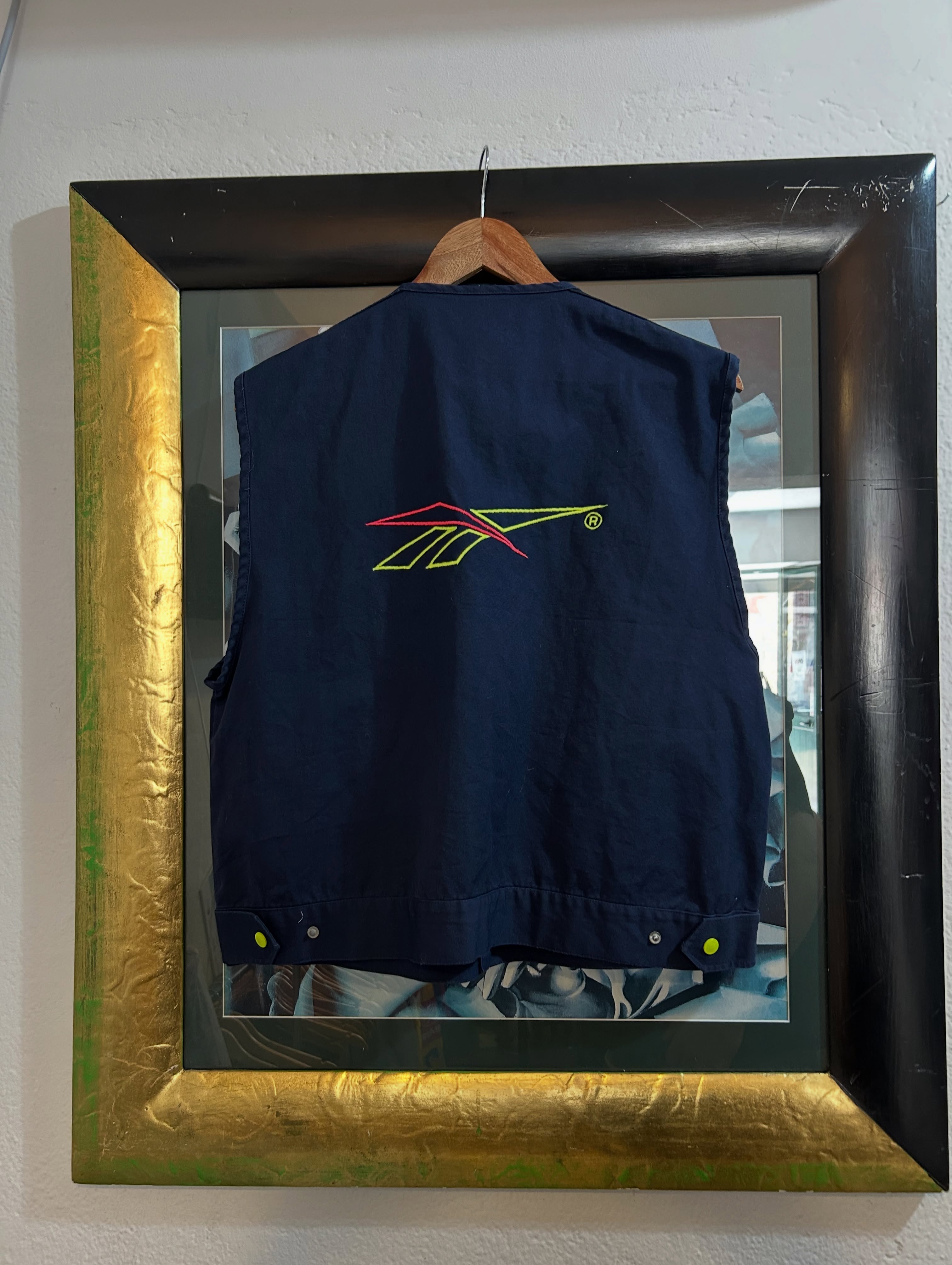 Jelek Reebok blu i errët me xhepa L – 1998 VINTAGE STORE (2)