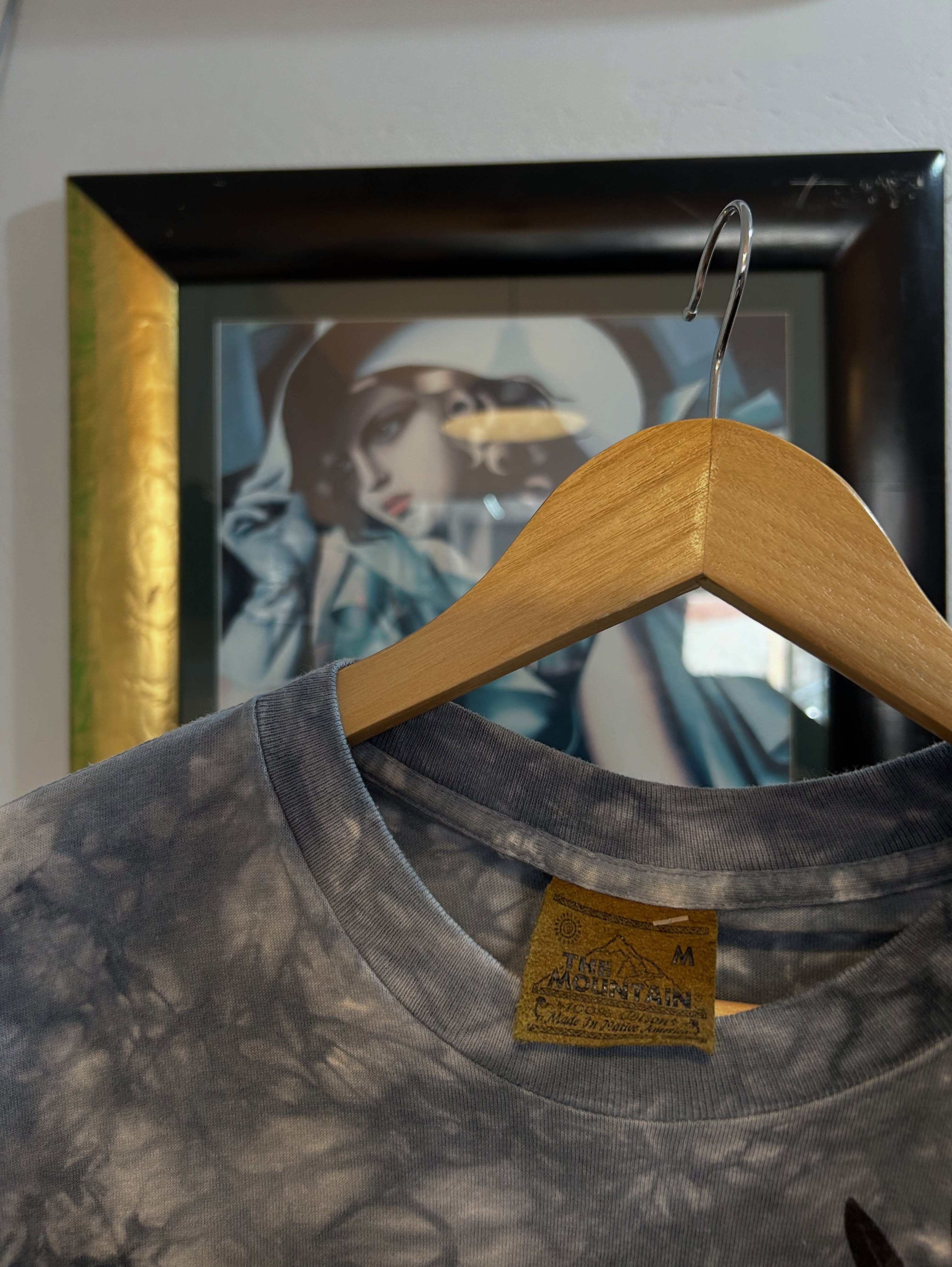 Bluzë vintage tie-dye me shqiponjë M – 1998 VINTAGE STORE (3)