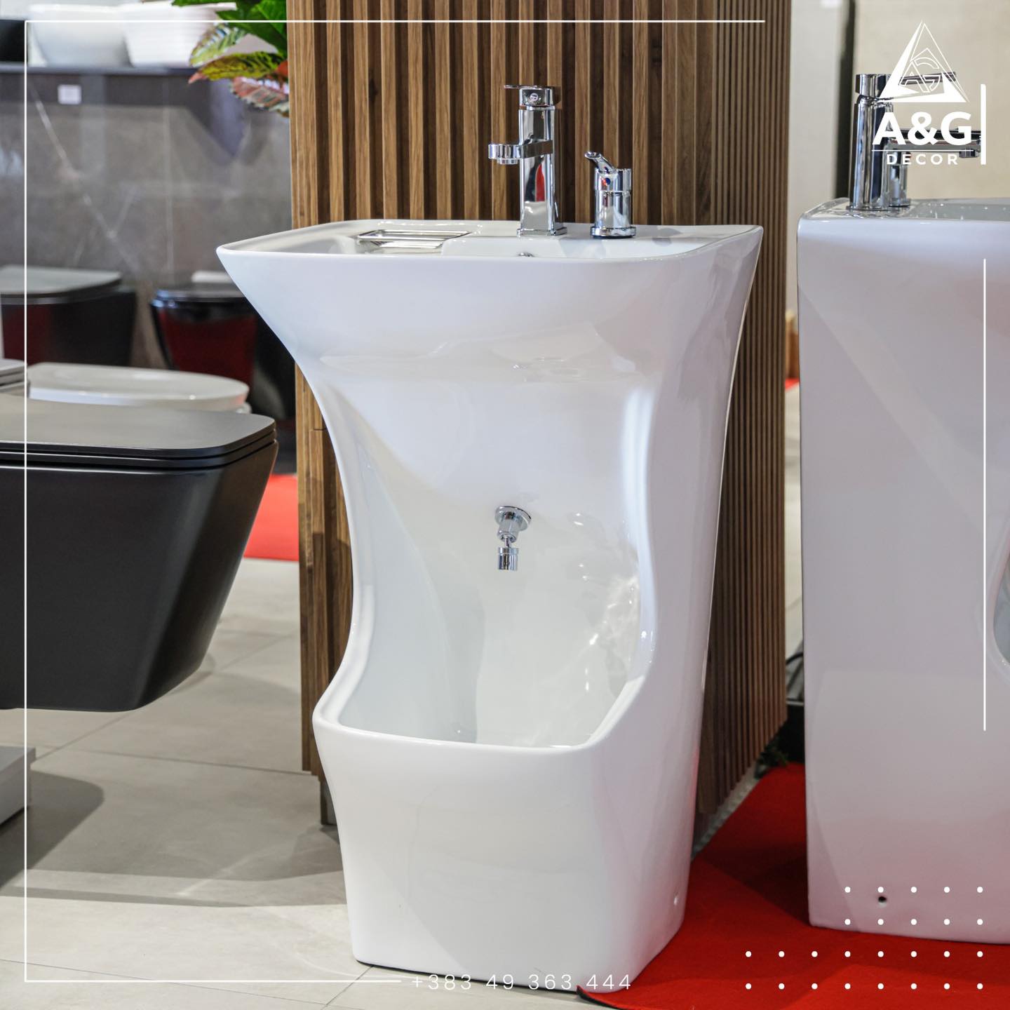 Lavaman i bardhë me këmbë – AG Decor