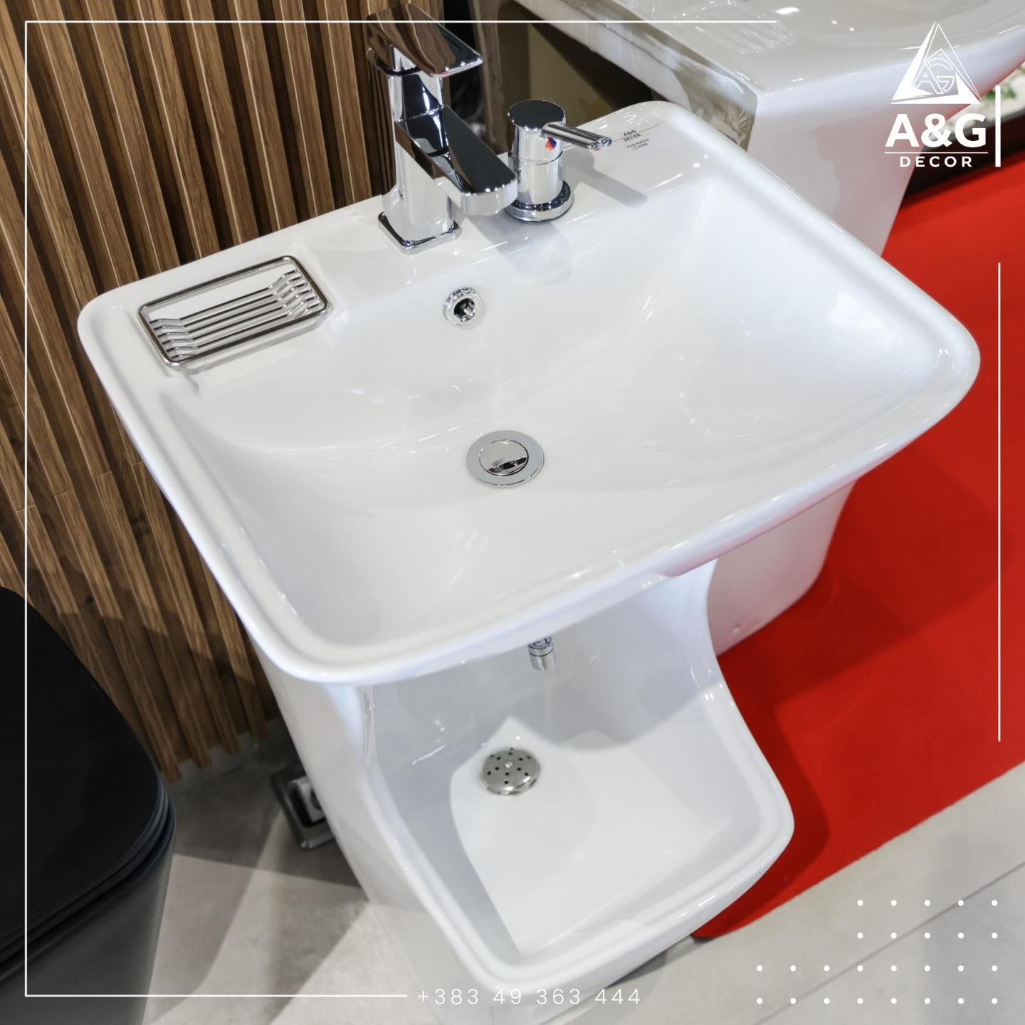 Lavaman i bardhë me këmbë – AG Decor (4)