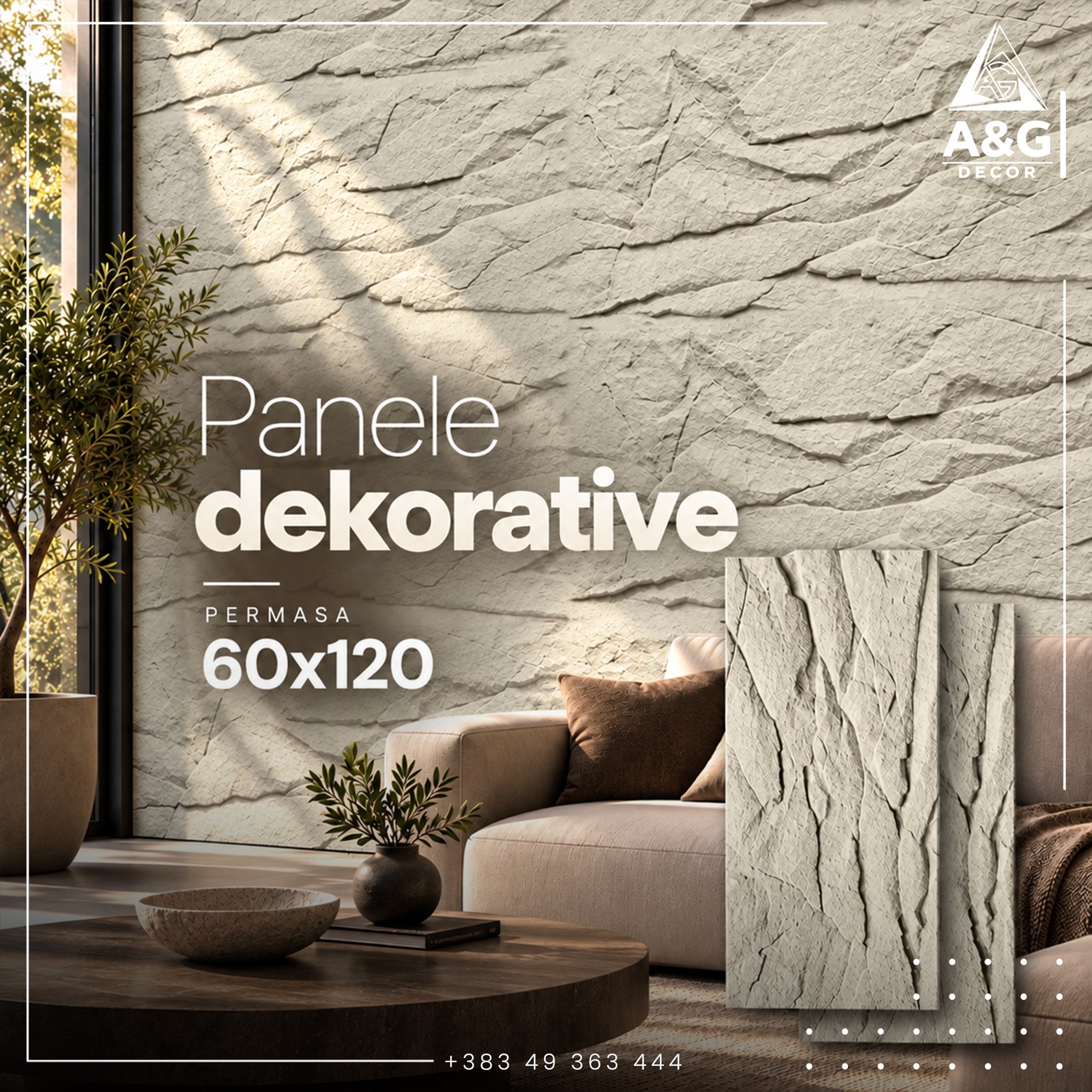 Panele dekorative 3D për mur të zeza – AG Decor (2)