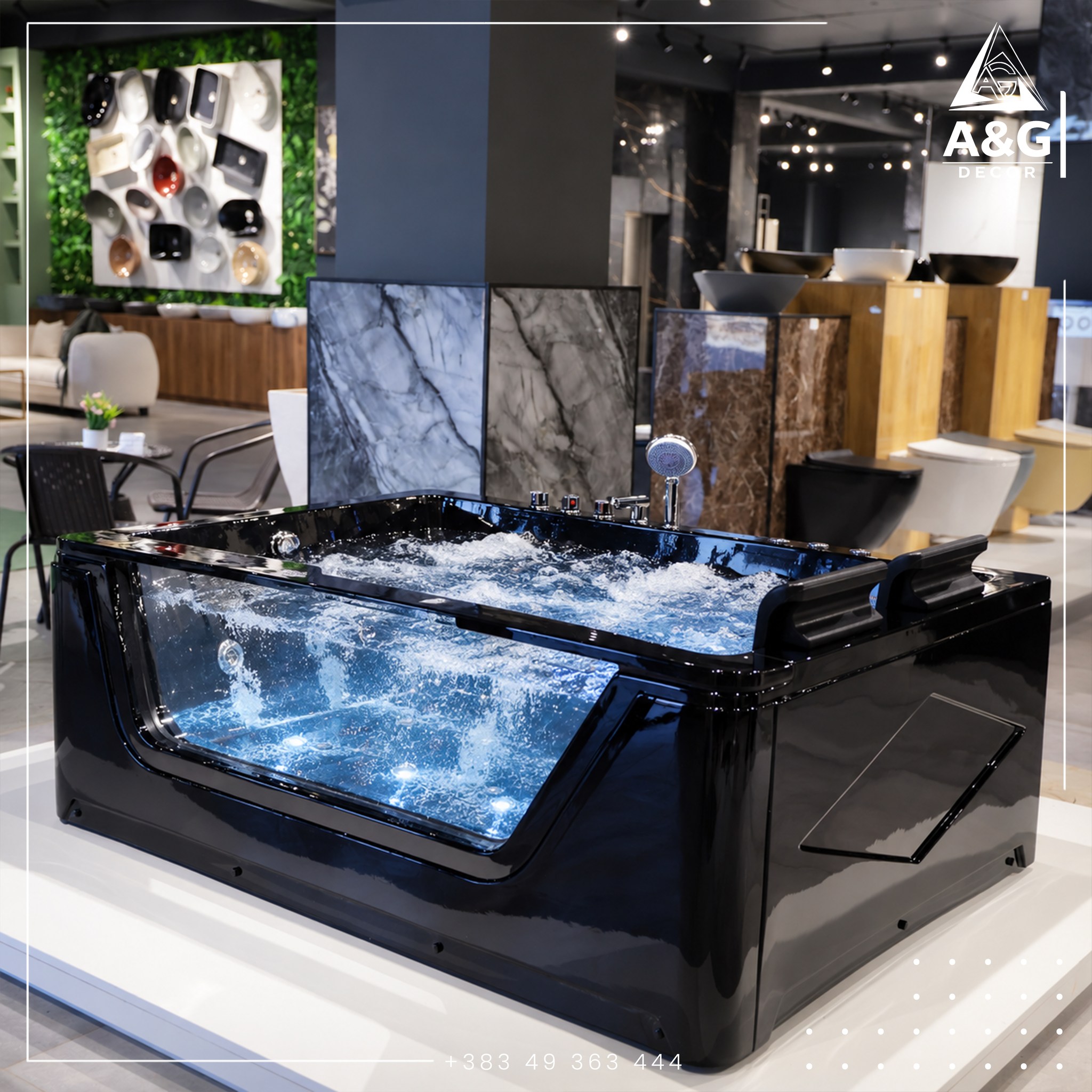 Jacuzzi i zi me hidromasazh – AG Decor