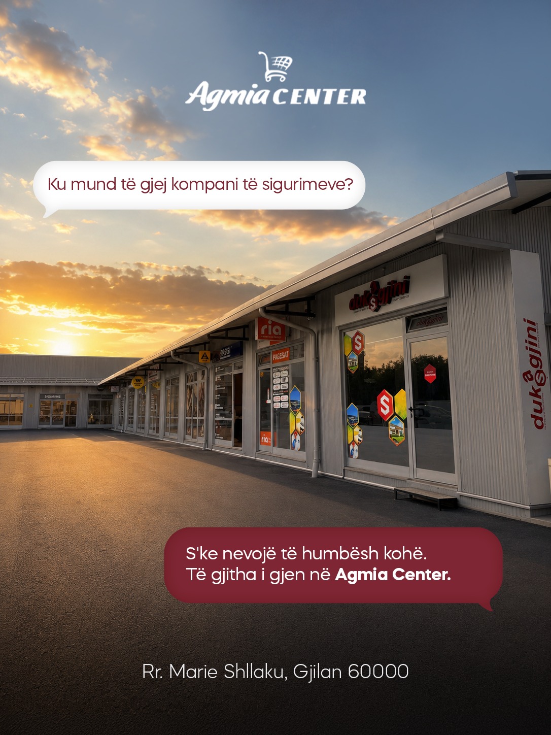 Zyrat e kompanive të sigurimeve në Gjilan – Agmia Center