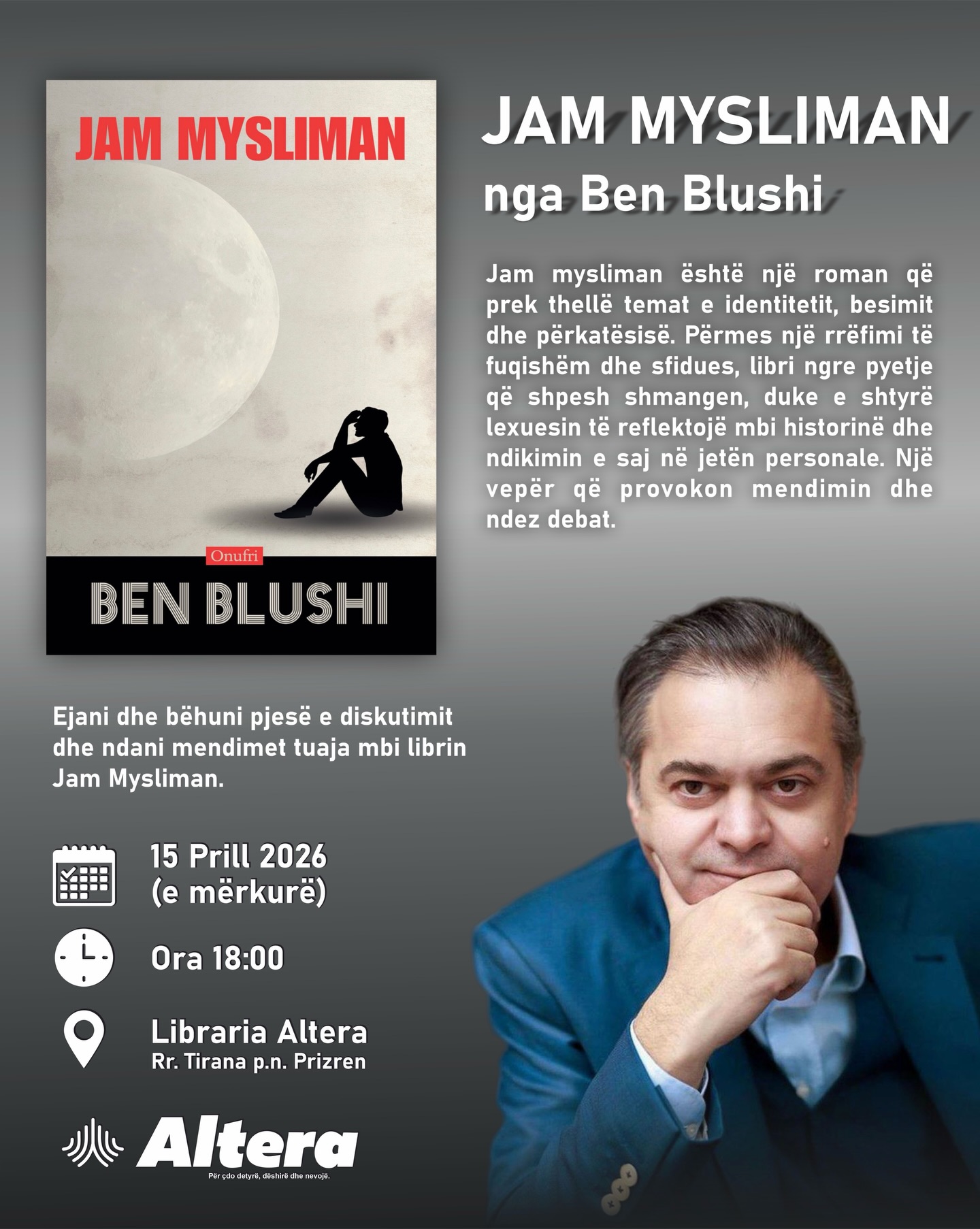 Libri Jam Mysliman nga Ben Blushi – Altera Books