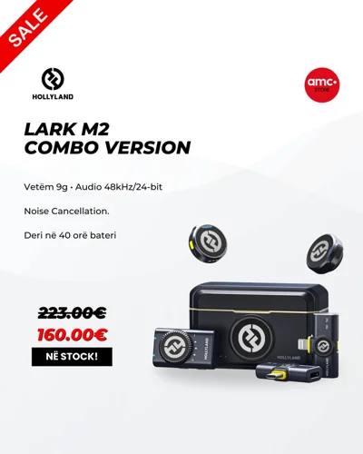 Mikrofon pa tela Hollyland Lark M2 Combo