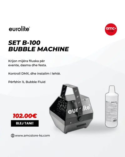 Makinë për flluska Eurolite B-100 me DMX