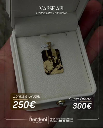Varëse ari me foto të personalizuar