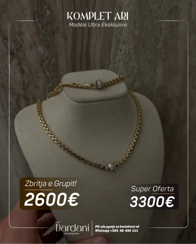 Komplet ari me zinxhir dhe byzylyk