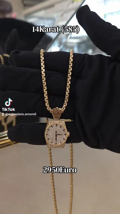 Zinxhir ari 14 karat me varëse ore