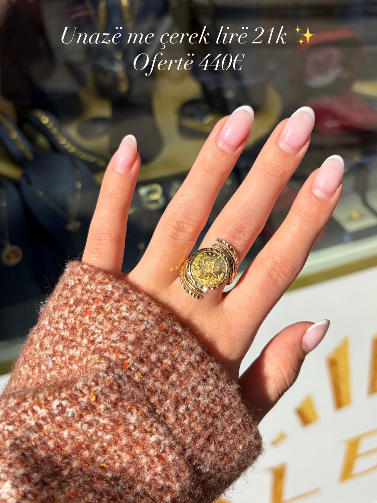 Unazë ari 21 karat me monedhë – 𝐀𝐫𝐠𝐣𝐞𝐧𝐝𝐚𝐫𝐢𝐚 𝐀𝐥𝐛𝐚𝐧𝐢 © (2)