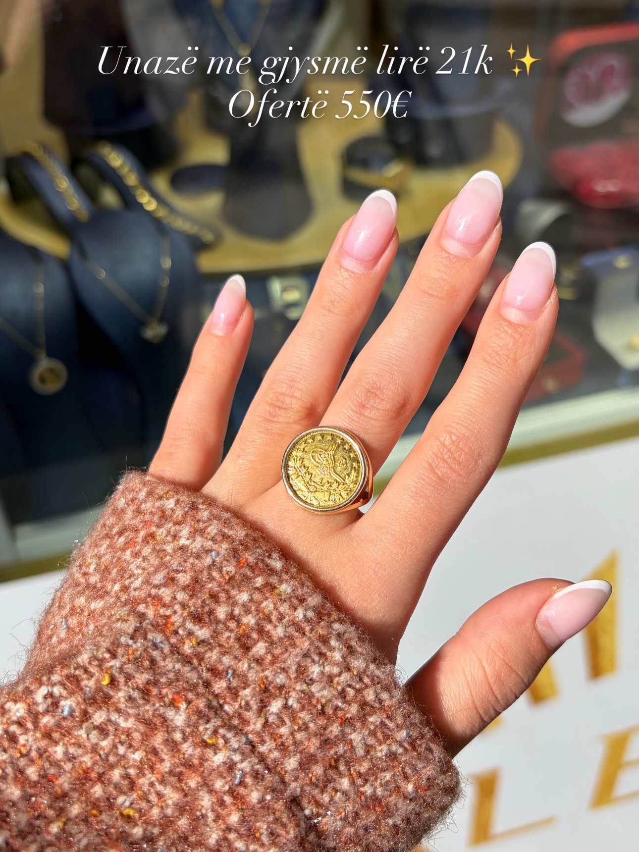Unazë ari 21 karat me monedhë – 𝐀𝐫𝐠𝐣𝐞𝐧𝐝𝐚𝐫𝐢𝐚 𝐀𝐥𝐛𝐚𝐧𝐢 © (3)