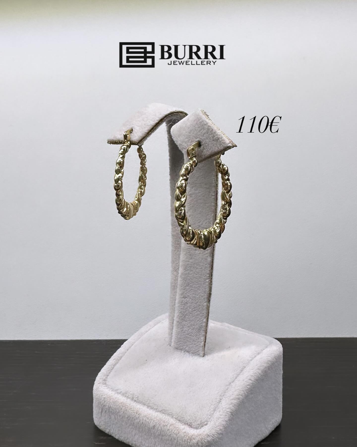 Vathë ari 14 karat rrethore të përdredhura – ARGJENDARIA BURRI