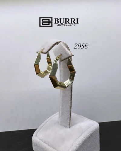 Vathë ari 14 karat gjashtëkëndore