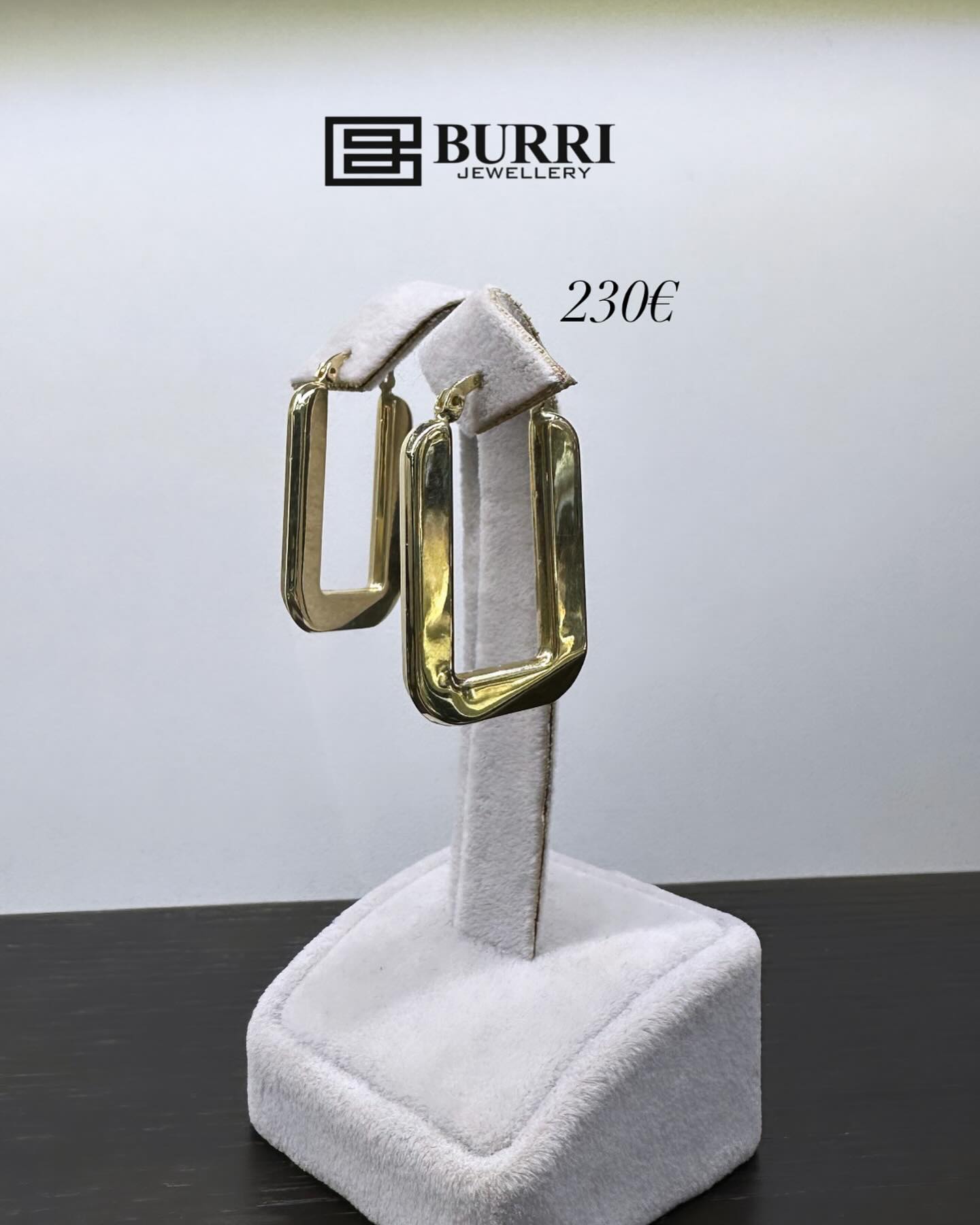 Vathë ari 14 karat drejtkëndore të mëdha – ARGJENDARIA BURRI