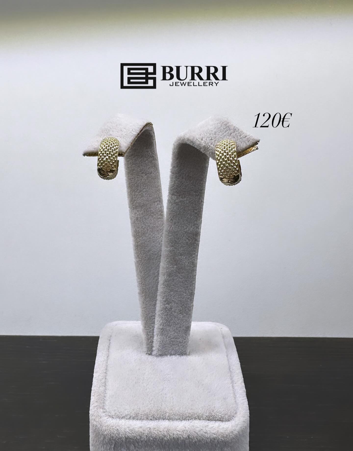 Vathë ari 14 karat të vogla me gurë – ARGJENDARIA BURRI