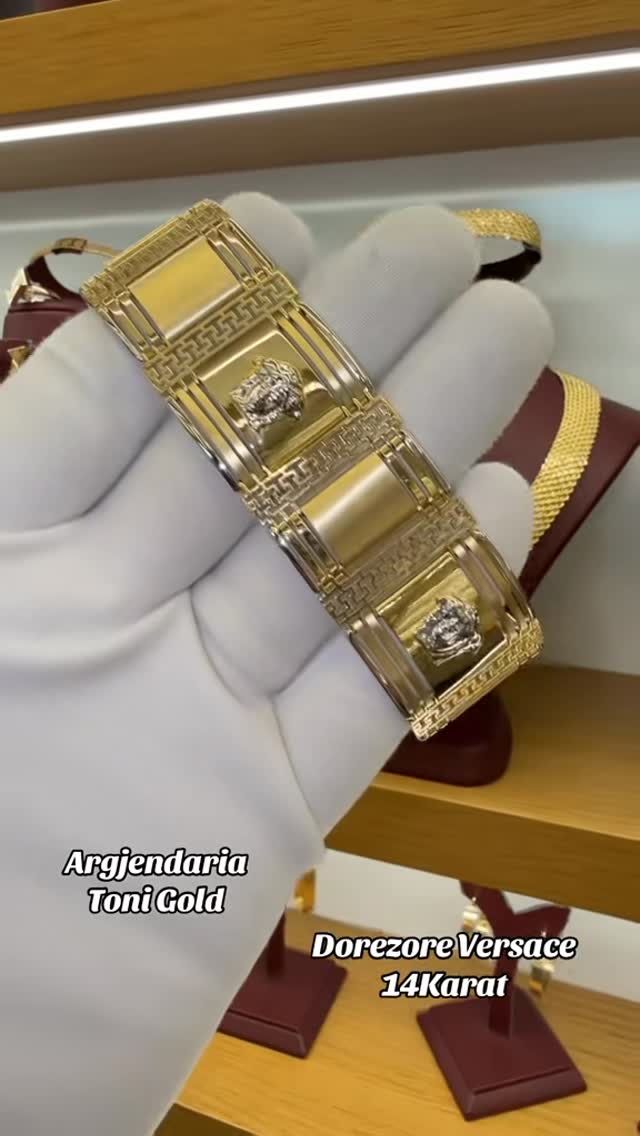 Dorëzore ari 14 karat model Versace – Argjendaria Toni Gold