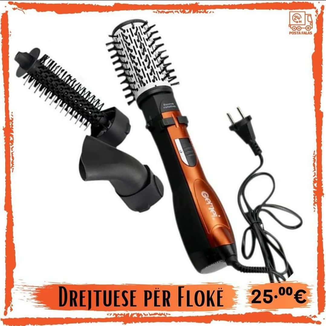 Furçë flokësh me ajër të nxehtë rrotulluese – Ars Shop