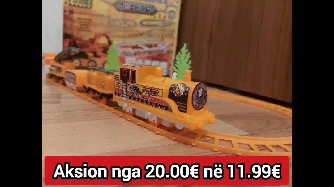 Tren elektrik lodër me pistë rrethore – Ars Shop