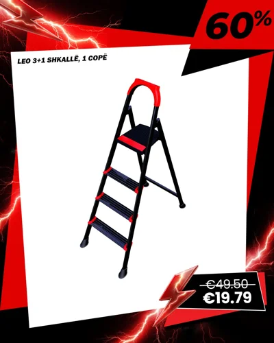 Shkallë shtëpie Leo me 3+1 shkallë