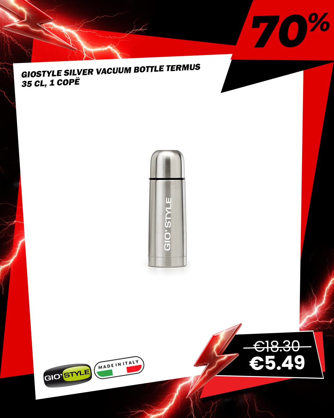 Termus Giostyle Silver inoks 35 cl – Arteg Prishtinë