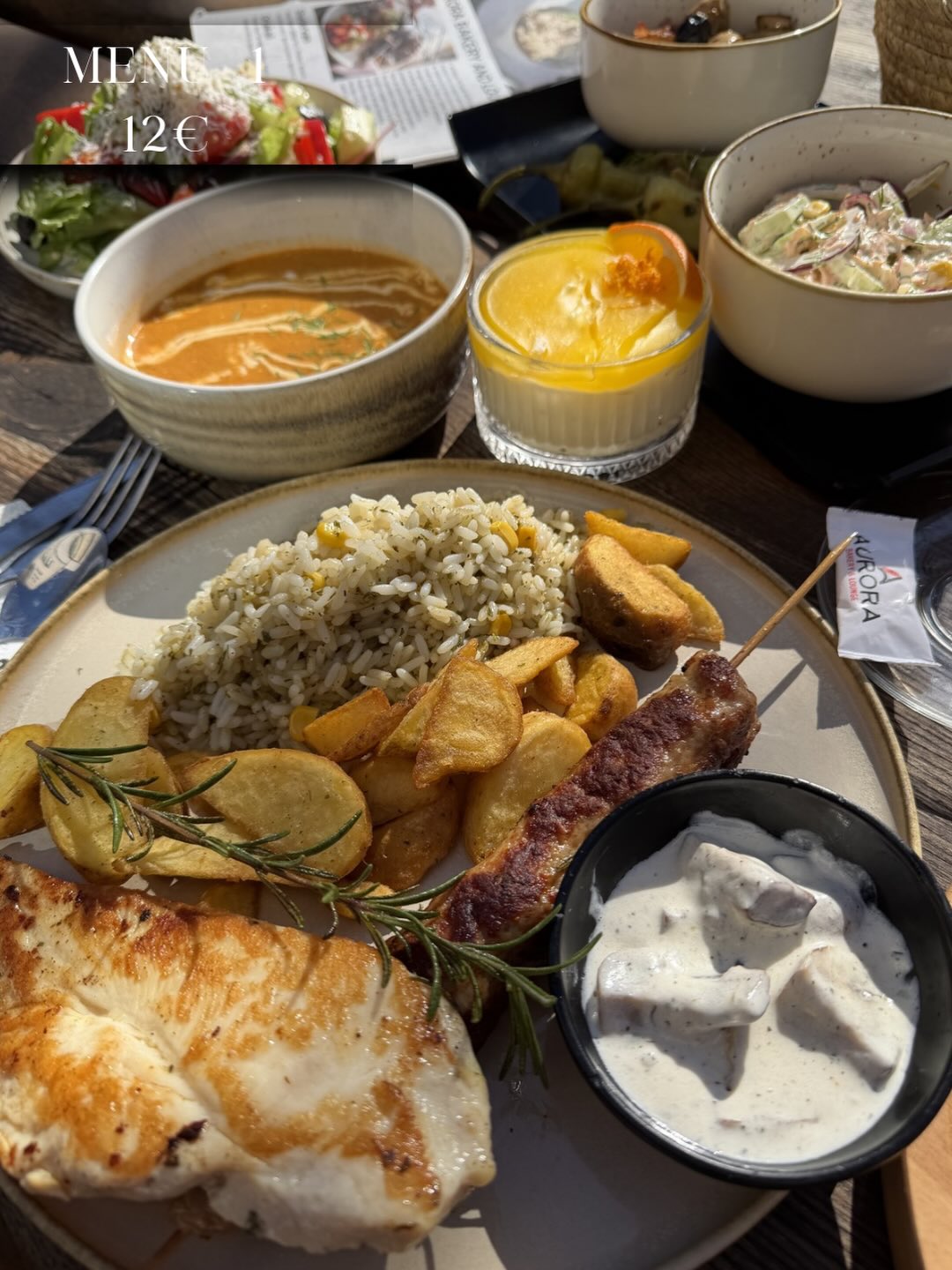 Menu iftari me shish kebap dhe file pule – Aurora Bakery & Lounge Prizren (3)