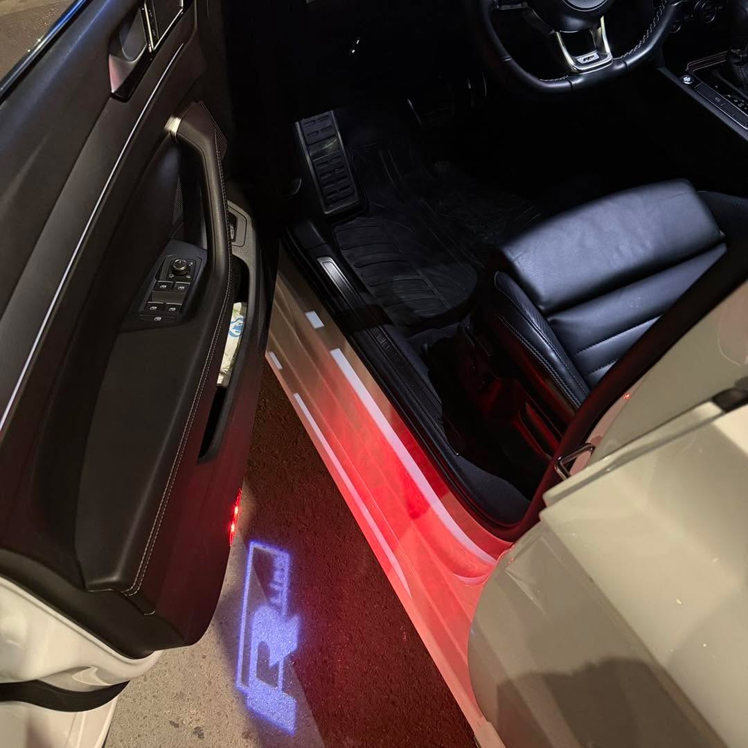 Drita LED mjegulle dhe logo R-Line për Passat B8 – AUTO Dekor AGI (2)