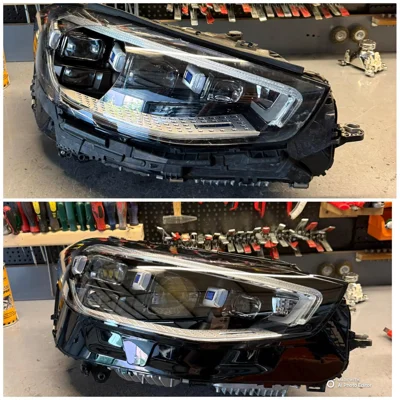Ndërrimi i xhamit të farit për Mercedes S-Class W223