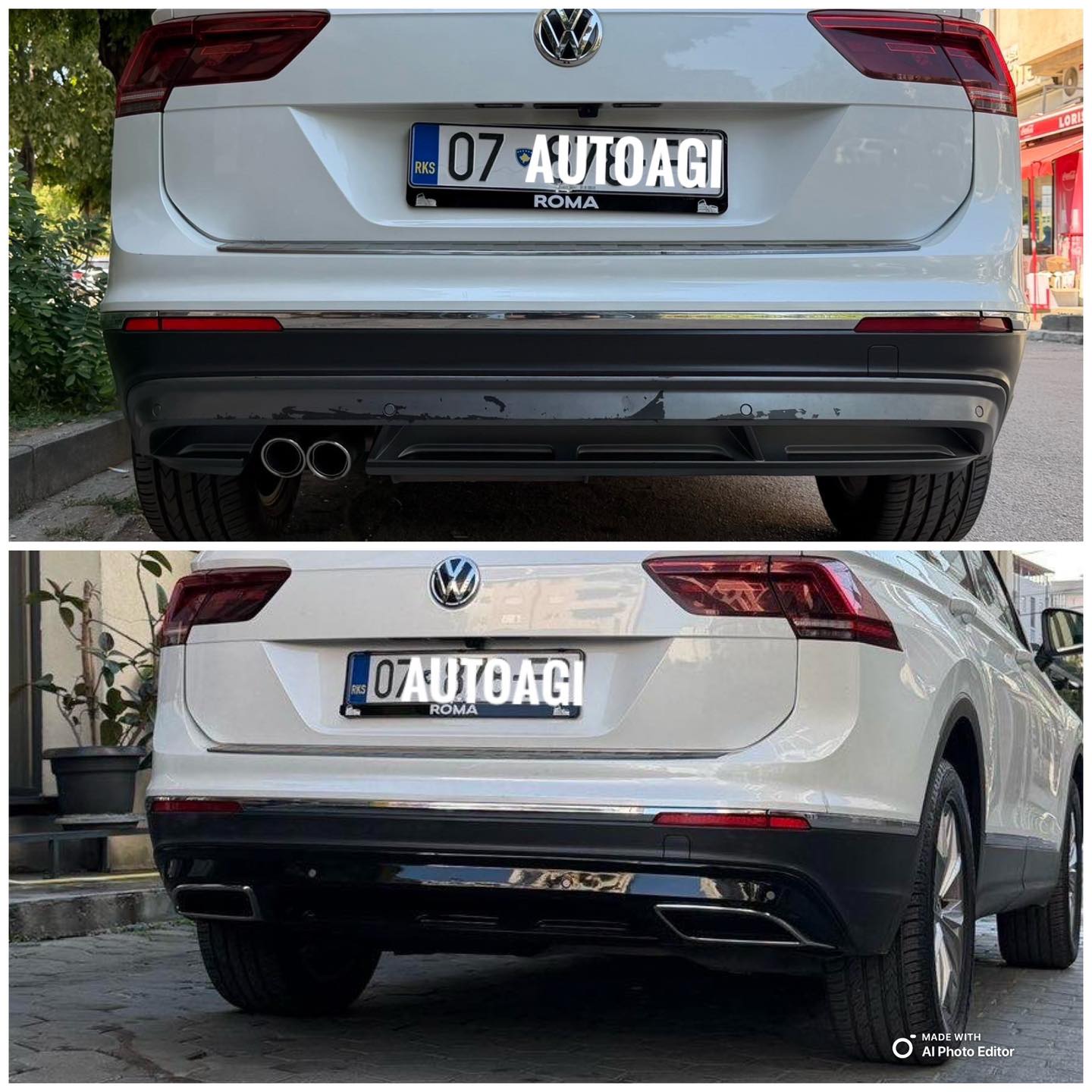 Ndërrimi i difuzorit për VW Tiguan – AUTO Dekor AGI