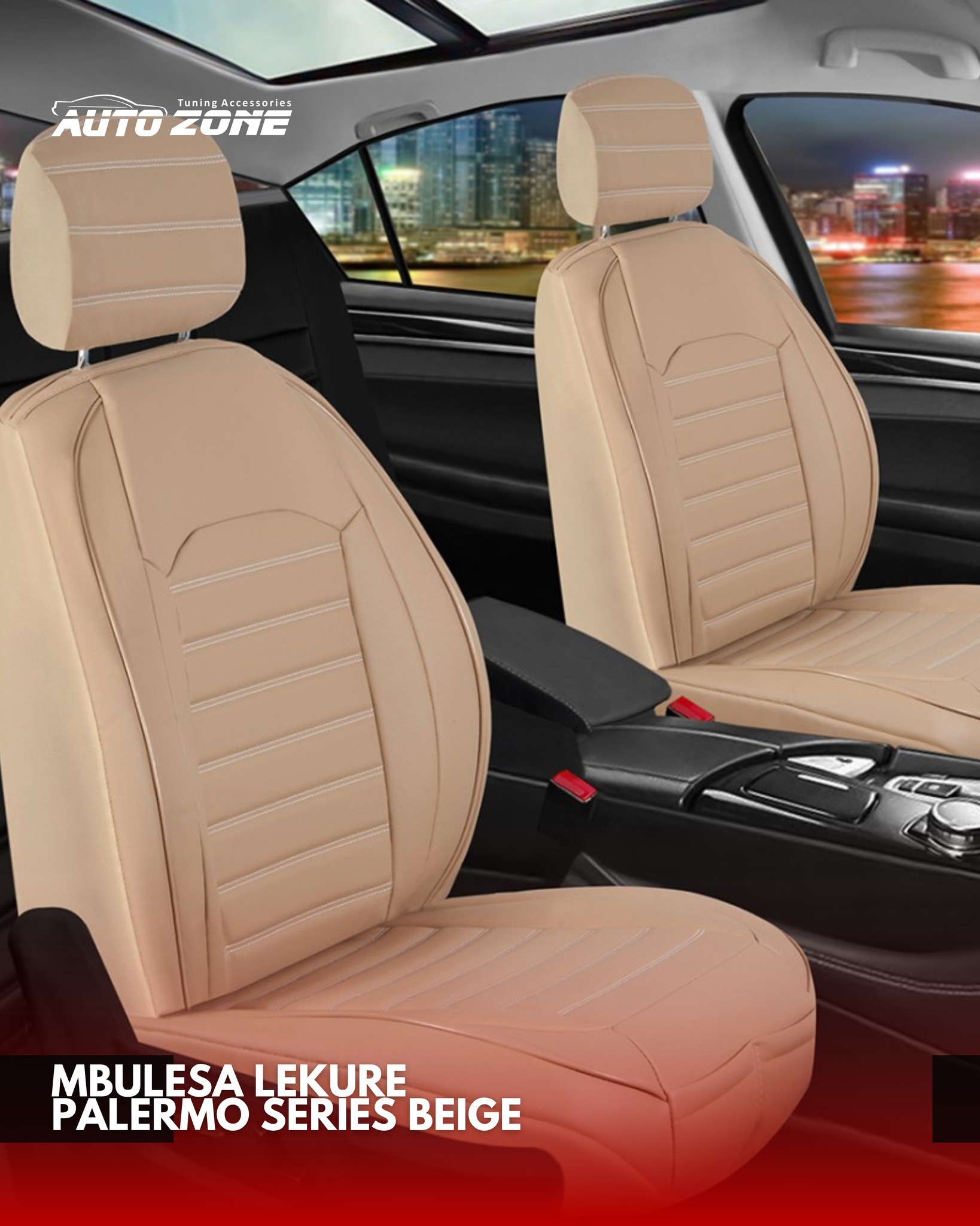 Mbulesa lëkure premium universale për ulëse – AUTO ZONE® Tuning accessories