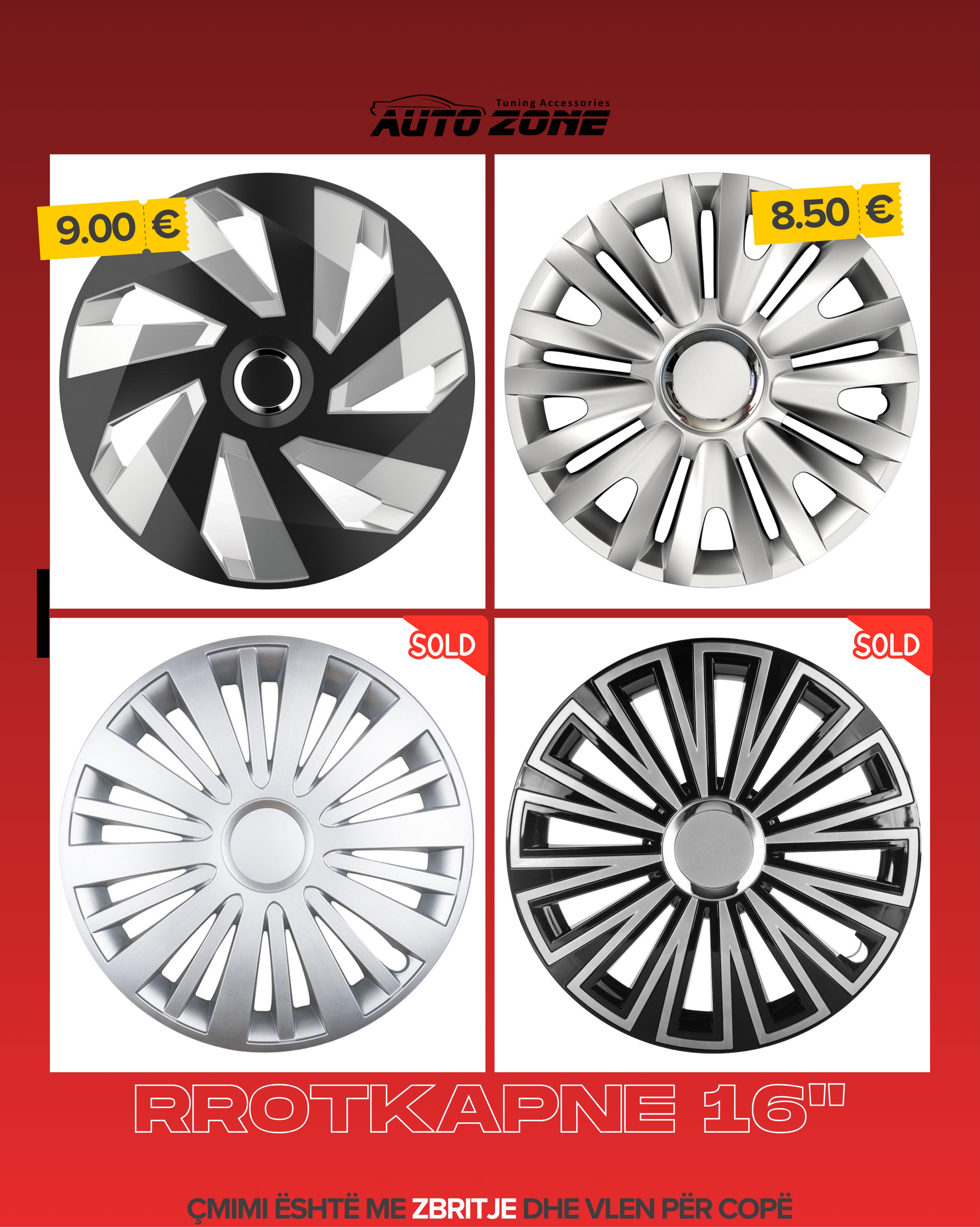 Kapakë rrotash Amio për veturë – AUTO ZONE® Tuning accessories