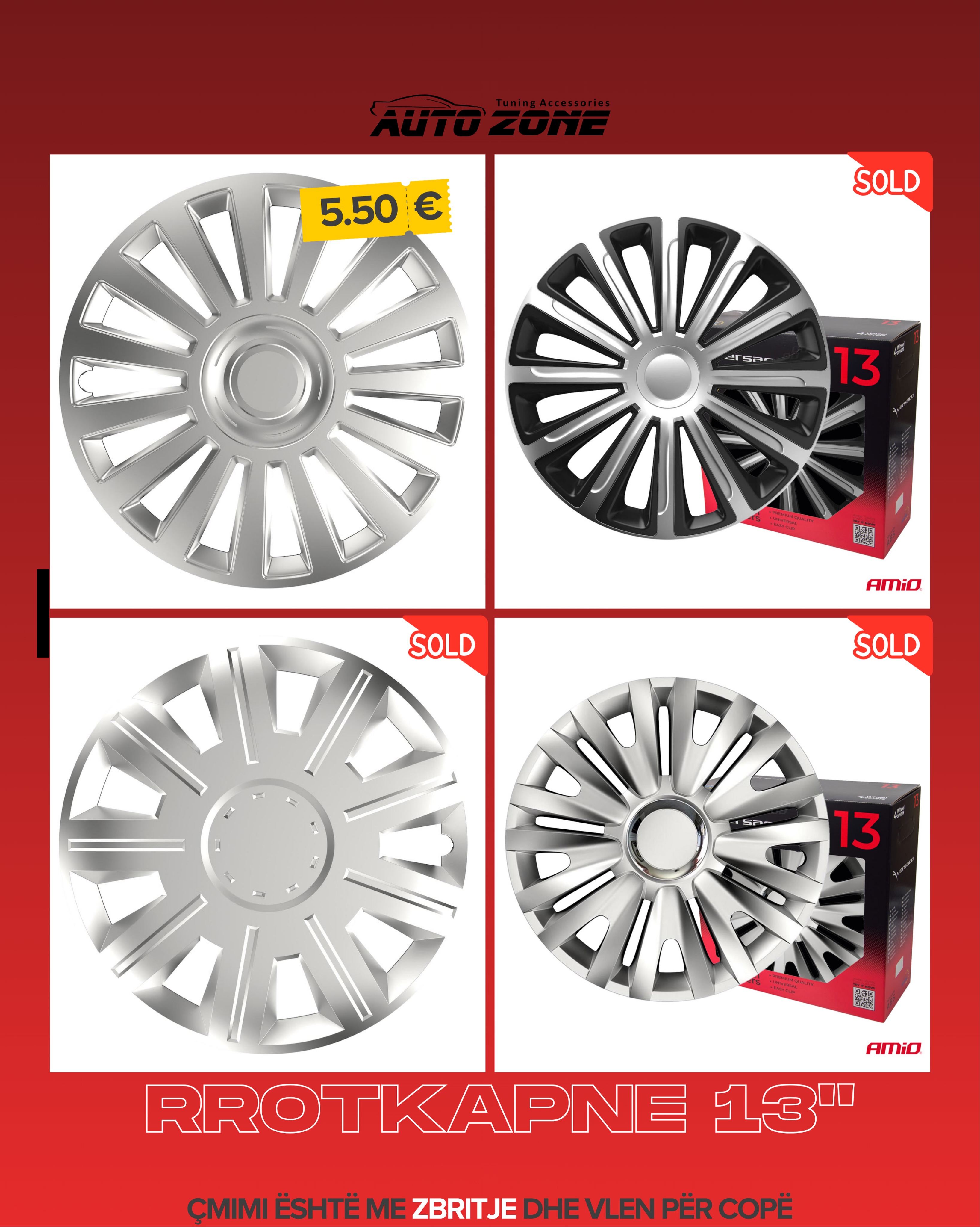 Kapakë rrotash Amio për veturë – AUTO ZONE® Tuning accessories (4)