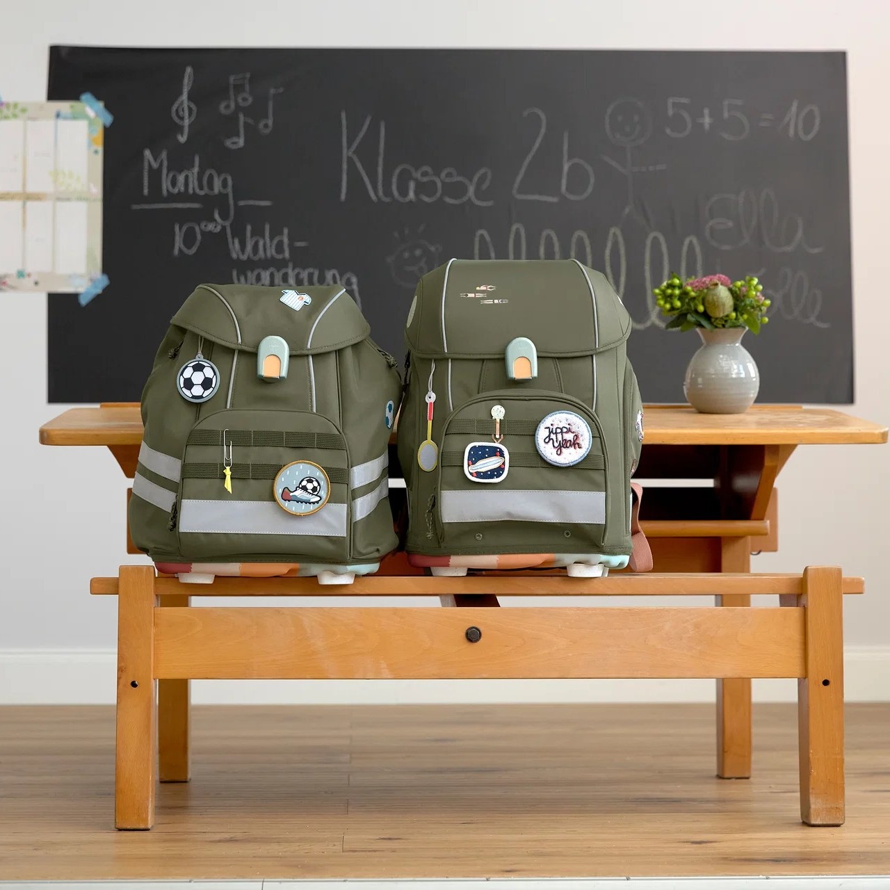 Çanta shkollore Lässig jeshile – Baby Center Prishtinë