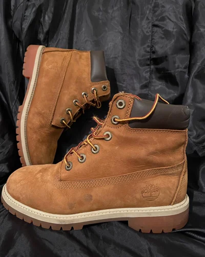 Çizme Timberland kafe prej kamoshi