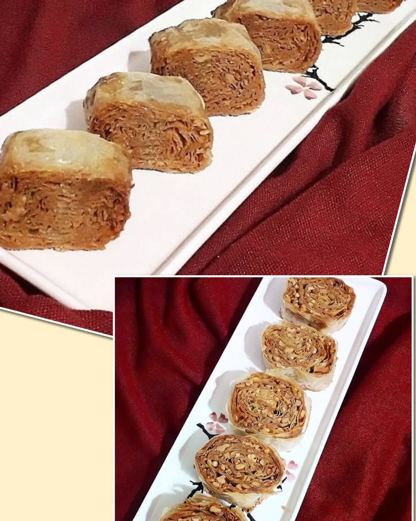 Bakllava rrotull e prerë në copa – Bakllava-Podujevë