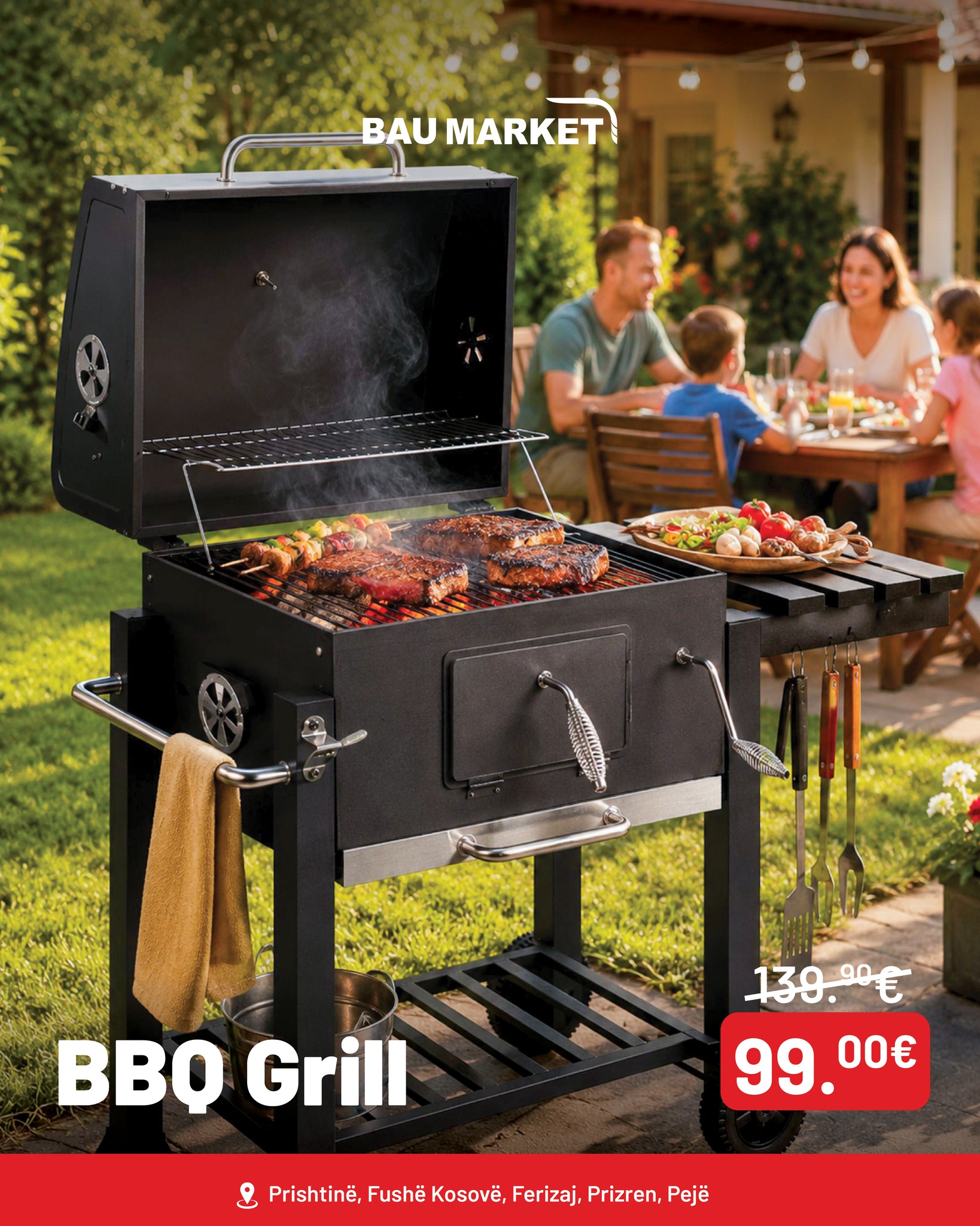 Skarë BBQ për pjekje në prush – BAU MARKET