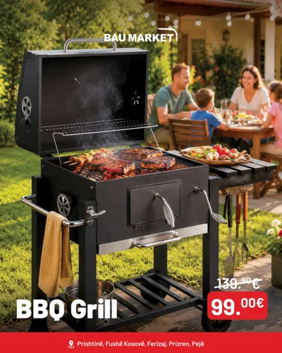 Skarë BBQ për pjekje në prush