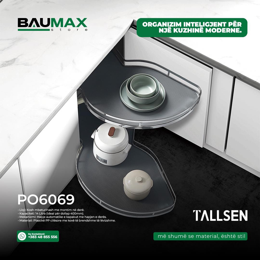 Organizues për këndin e kuzhinës me rafte rrëshqitëse – BAUMAX store